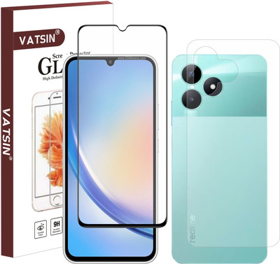 Vatsin Front and Back Tempered Glass for Redmi 12 5G(Pack of 2)