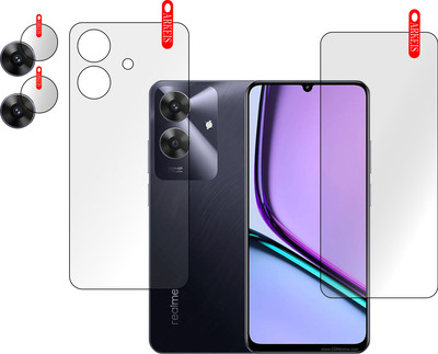 ARKEIS Front and Back Tempered Glass for Realme Narzo N61(Pack of 3)
