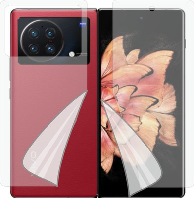 ZINGTEL Front and Back Tempered Glass for VIVO XFOLD PLUS (Edge To Edge TPU Full Coverage)(Pack of 1)