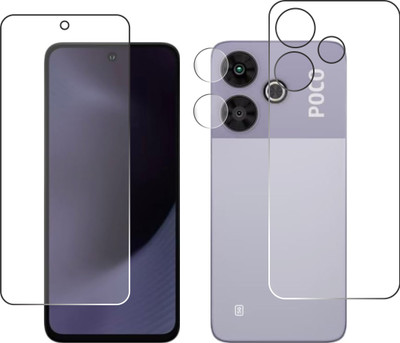 chakoor Front and Back Tempered Glass for POCO M6 Plus 5G, Redmi 13 5G(Pack of 3)