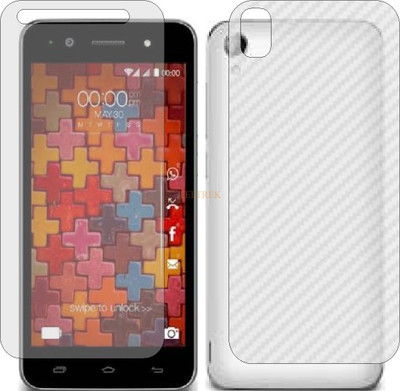 TELTREK Front and Back Tempered Glass for KARBONN TITANIUM MACH ONE PLUS (Front Matte Finish & Back 3d Carbon Fiber)(Pack of 2)