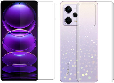 4 YARDS Front and Back Tempered Glass for Redmi Note 12 Pro 5G(Pack of 1)