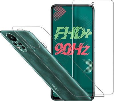 MUTAALI Front and Back Tempered Glass for Infinix Hot 11S(Pack of 1)