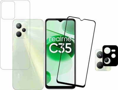 S9HUB Front and Back Tempered Glass for REALME C35(Pack of 2)