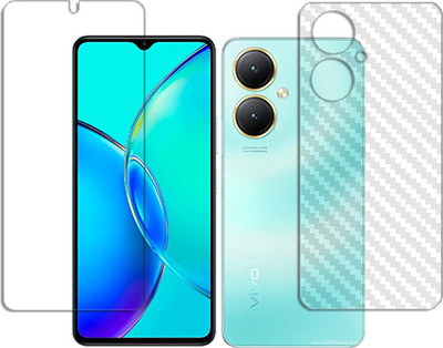 MUTAALI Front and Back Tempered Glass for vivo Y27(Pack of 1)