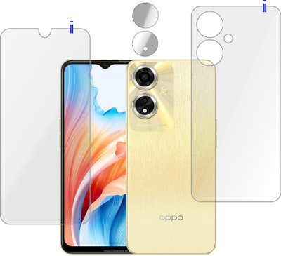 PONDRIK Front and Back Tempered Glass for OPPO A59 5G(Pack of 3)