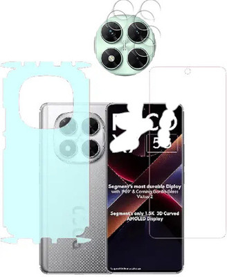 MUTAALI Front and Back Tempered Glass for Poco X7(Pack of 1)