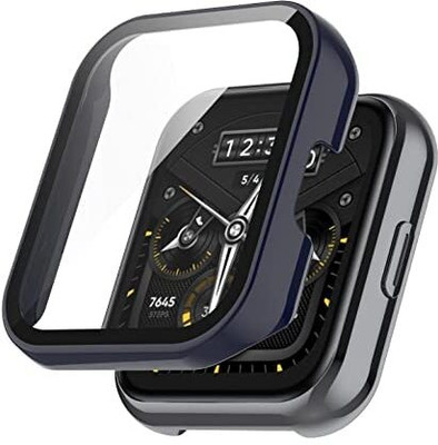 CallSmith Front and Back Screen Guard for Realme Watch 2 Pro 9H Tempered Glass With Case Cover, 360 Degree Protection Case(Pack of 1)