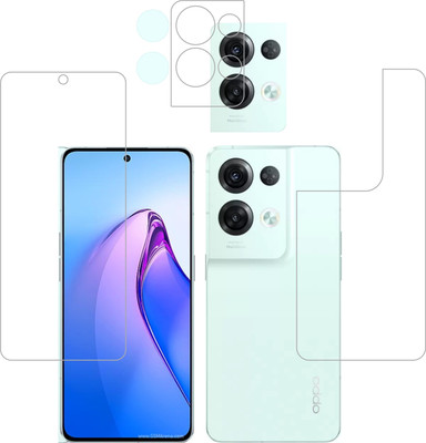 Vatsin Front and Back Tempered Glass for Oppo Reno8 Pro 5G(Pack of 3)