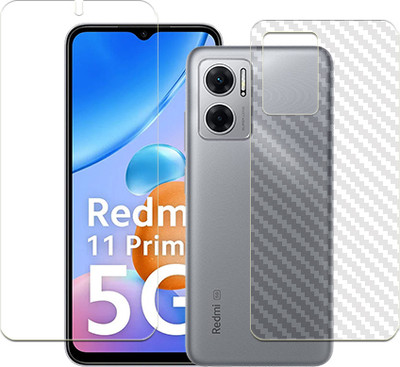 SOMTONE Front and Back Tempered Glass for Xiaomi Redmi 11 Prime 5G FRONT BACK(Pack of 1)