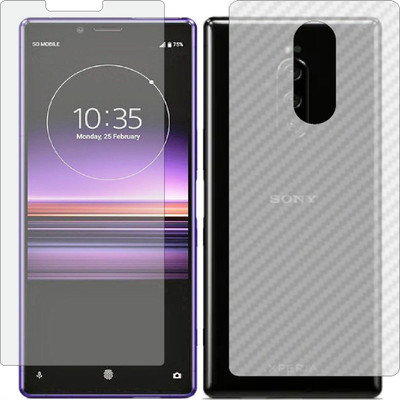 MOBART Front and Back Tempered Glass for SONY 1(Pack of 2)
