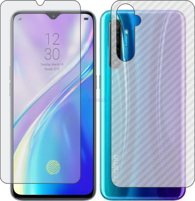 Fasheen Front and Back Tempered Glass for REALME XT 730G (Front Matte Finish & Back 3d Carbon Fiber)(Pack of 2)