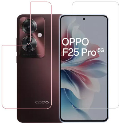 HOBBYTRONICS Front and Back Tempered Glass for Oppo F25 Pro 5G(Pack of 1)