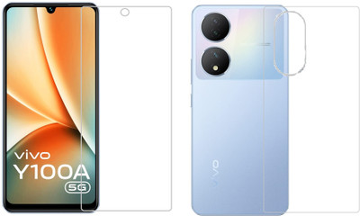 4 YARDS Front and Back Tempered Glass for Vivo Y100A 5G(Pack of 1)