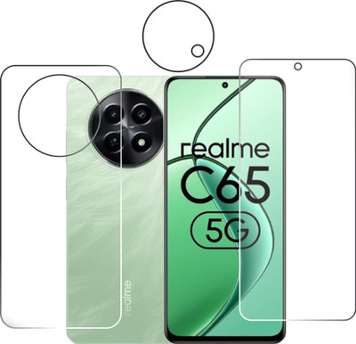 chakoor Front and Back Tempered Glass for Realme C65 5G(Pack of 3)