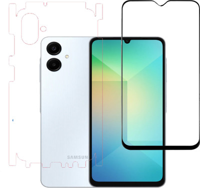 VAYUVAULT Front and Back Tempered Glass for Samsung Galaxy A06(Pack of 2)