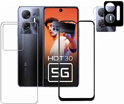MUTAALI Front and Back Tempered Glass for Infinix Hot 30 5G(Pack of 1)