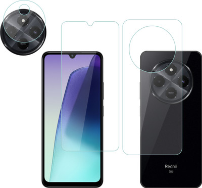 Vatsin Front and Back Tempered Glass for Redmi 14C(Pack of 3)
