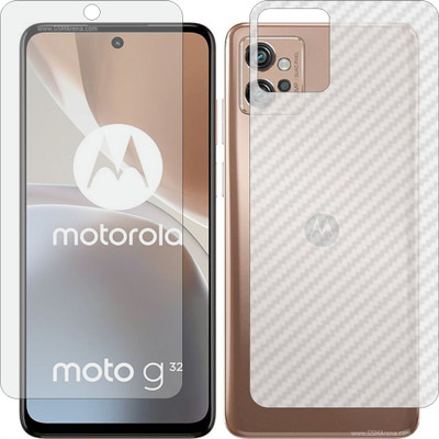 MOBART Front and Back Tempered Glass for MOTOROLA MOTO G32(Pack of 2)