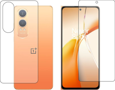 chakoor Front and Back Tempered Glass for OnePlus Nord CE4 lite 5G(Pack of 2)