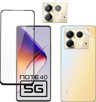 Vatsin Front and Back Tempered Glass for Infinix Note 40 5G(Pack of 3)
