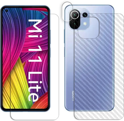 ARBAN Front and Back Tempered Glass for Mi 11 Lite FRONTBACK AND CAMERA LENS SCREEN GUARD(Pack of 1)