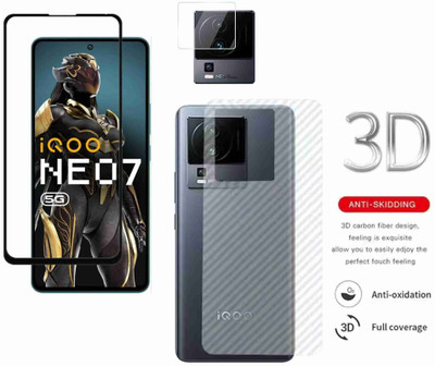 KANCHA Front and Back Tempered Glass for IQOO NEO 7 PRO WITH CAMERA SET FREE(Pack of 1)