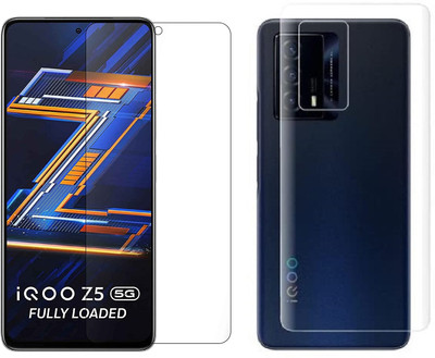 4 YARDS Front and Back Tempered Glass for iQoo Z5 5G(Pack of 1)
