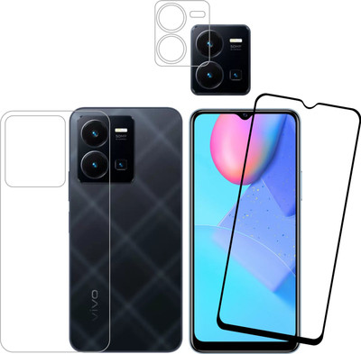 Vatsin Front and Back Tempered Glass for ViVO Y35(Pack of 3)