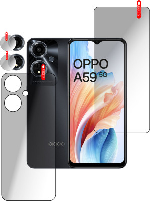 ARKEIS Front and Back Tempered Glass for OPPO A59 5G(Pack of 3)