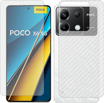 MOBART Front and Back Tempered Glass for Poco X6(Pack of 2)