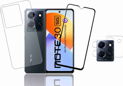 FINCH Front and Back Tempered Glass for INFINIX NOTE 30 5G(Pack of 3)