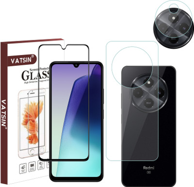Vatsin Front and Back Tempered Glass for Redmi 14C(Pack of 3)