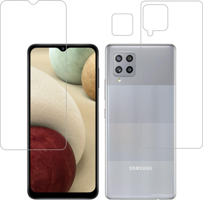Vatsin Front and Back Tempered Glass for Samsung Galaxy F22(Pack of 3)