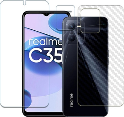 20SKY Front and Back Tempered Glass for Realme C35 FRONTBACK AND CAMERA LENS SCREEN GUARD(Pack of 1)