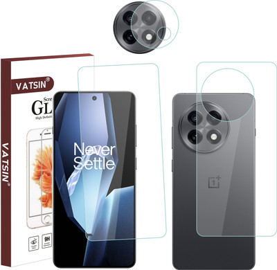 Vatsin Front and Back Tempered Glass for OnePlus 13R(Pack of 3)