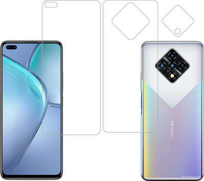 Vatsin Front and Back Tempered Glass for Infinix Zero 8i(Pack of 3)