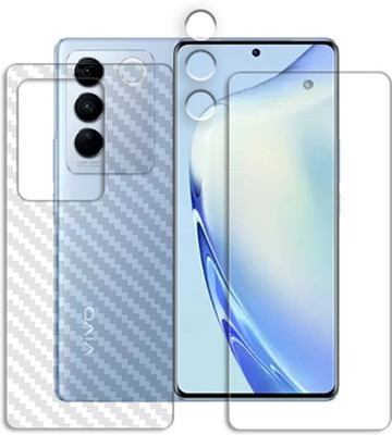 SOMTONE Front and Back Tempered Glass for CLFB-vivo V27 5G FRONTBACK SCREEN GUARD(Pack of 1)