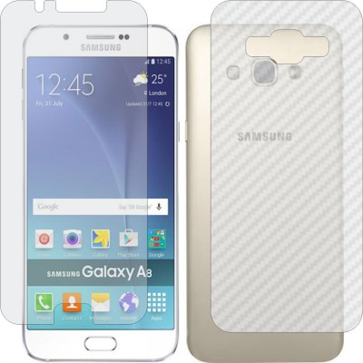 Fasheen Front and Back Tempered Glass for SAMSUNG GALAXY A8(Pack of 2)