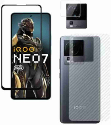 GLAMEECH Front and Back Tempered Glass for IQOO NEO 7 PRO(Pack of 3)