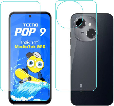 Ten To 11 Front and Back Tempered Glass for Tecno Pop 9 4G(Pack of 2)