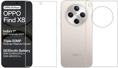 4 YARDS Front and Back Tempered Glass for Oppo Find X8 5G(Pack of 1)