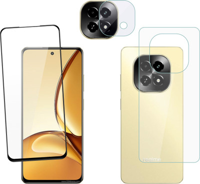 Ten To 11 Front and Back Tempered Glass for Realme C63 5G, Realme C63 5G [With Rear Camera Lens Guard](Pack of 3)
