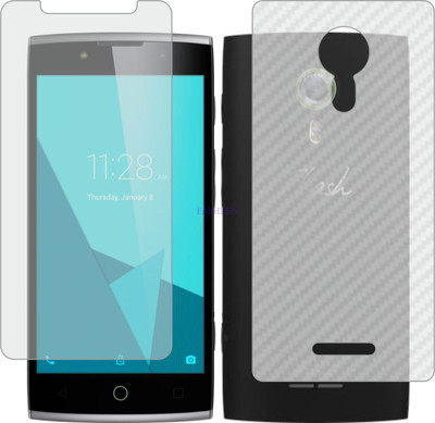 Fasheen Front and Back Tempered Glass for ALCATEL FLASH 2 (Front Matte Finish & Back 3d Carbon Fiber)(Pack of 2)