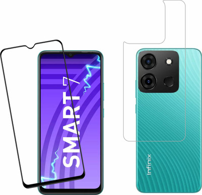 Ten To 11 Front and Back Tempered Glass for Infinix Smart 7(Pack of 2)