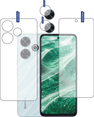 Flp1onBuy Front and Back Tempered Glass for REDMI 13 5G with Camera lens(Pack of 3)