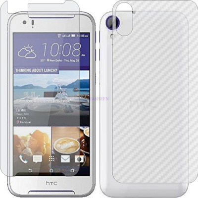 Fasheen Front and Back Tempered Glass for HTC DESIRE 830 DUAL SIM (Front Matte Finish & Back 3d Carbon Fiber)(Pack of 2)