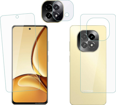 Ten To 11 Front and Back Tempered Glass for Realme C63 5G, Realme C63 5G [With Rear Camera Lens Guard](Pack of 3)