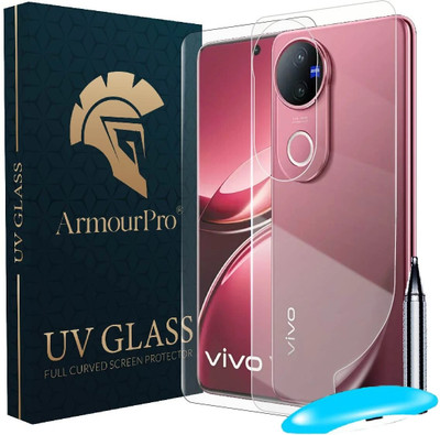 ArmourPro Front and Back Tempered Glass for vivo V50 5G, vivo V50 5G, Vivo V50e 5G, UV Tempered Glass with Matte Back Nano Fiber Guard(Pack of 2)