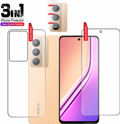 Clickbit Front and Back Tempered Glass for Realme P3x 5G(Pack of 3)